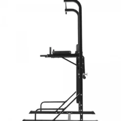 Gorilla Sports Dip Station inkl, Klimmzugstange und Hantelbank Schwarz Sale