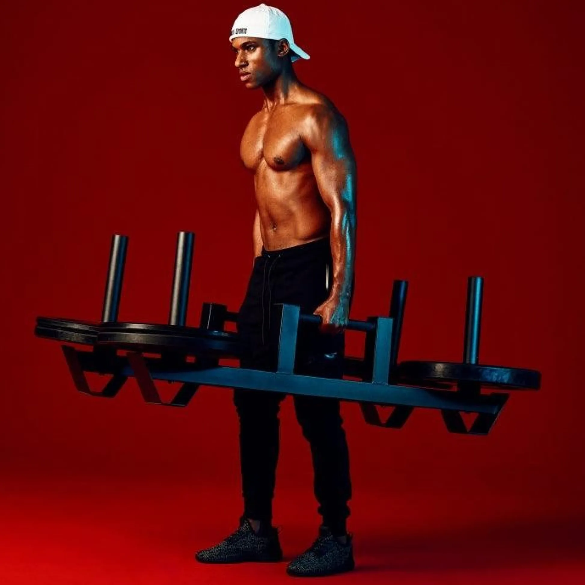 Gorilla Sports Farmers Walk Hantelstangen 2er Set Olympia Schwarz Outlet