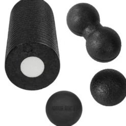 Gorilla Sports Faszientraining 3er Set inkl, Faszienrolle, Faszienball und Duo Ball Schwarz Online