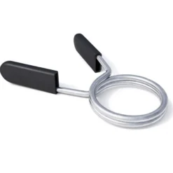 Gorilla Sports Federverschluss 2er Set für Hantelstangen Schwarz / Silber New