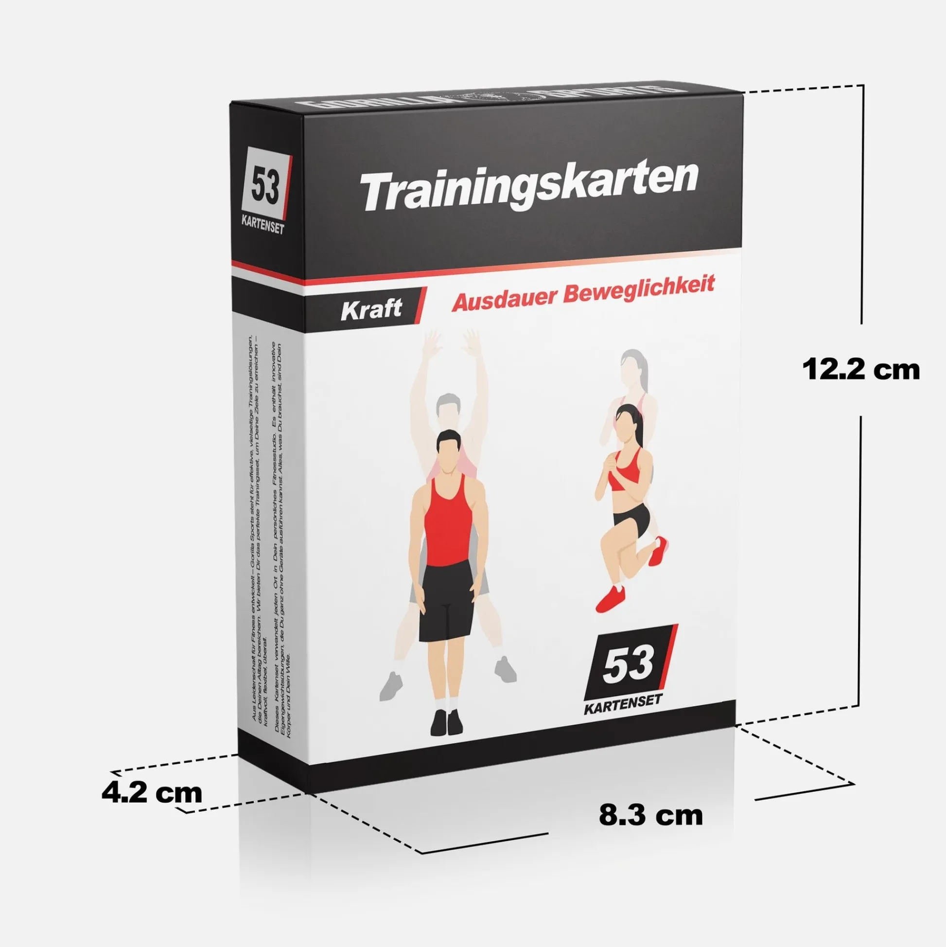 Gorilla Sports Fitness Trainingskarten New