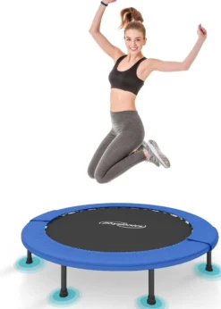 Physionics Fitness Trampolin 81 - 122 cm Schwarz / Blau Online