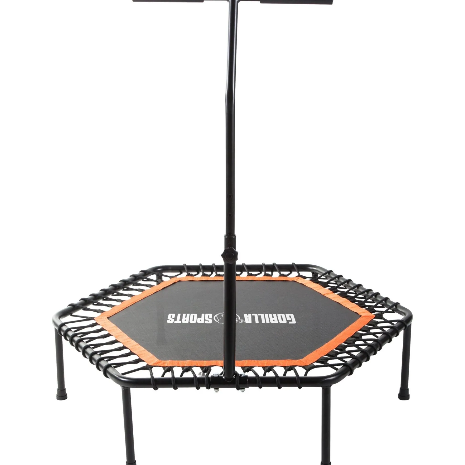 Gorilla Sports Fitness Trampolin mit Haltestange Schwarz / Rosa Outlet