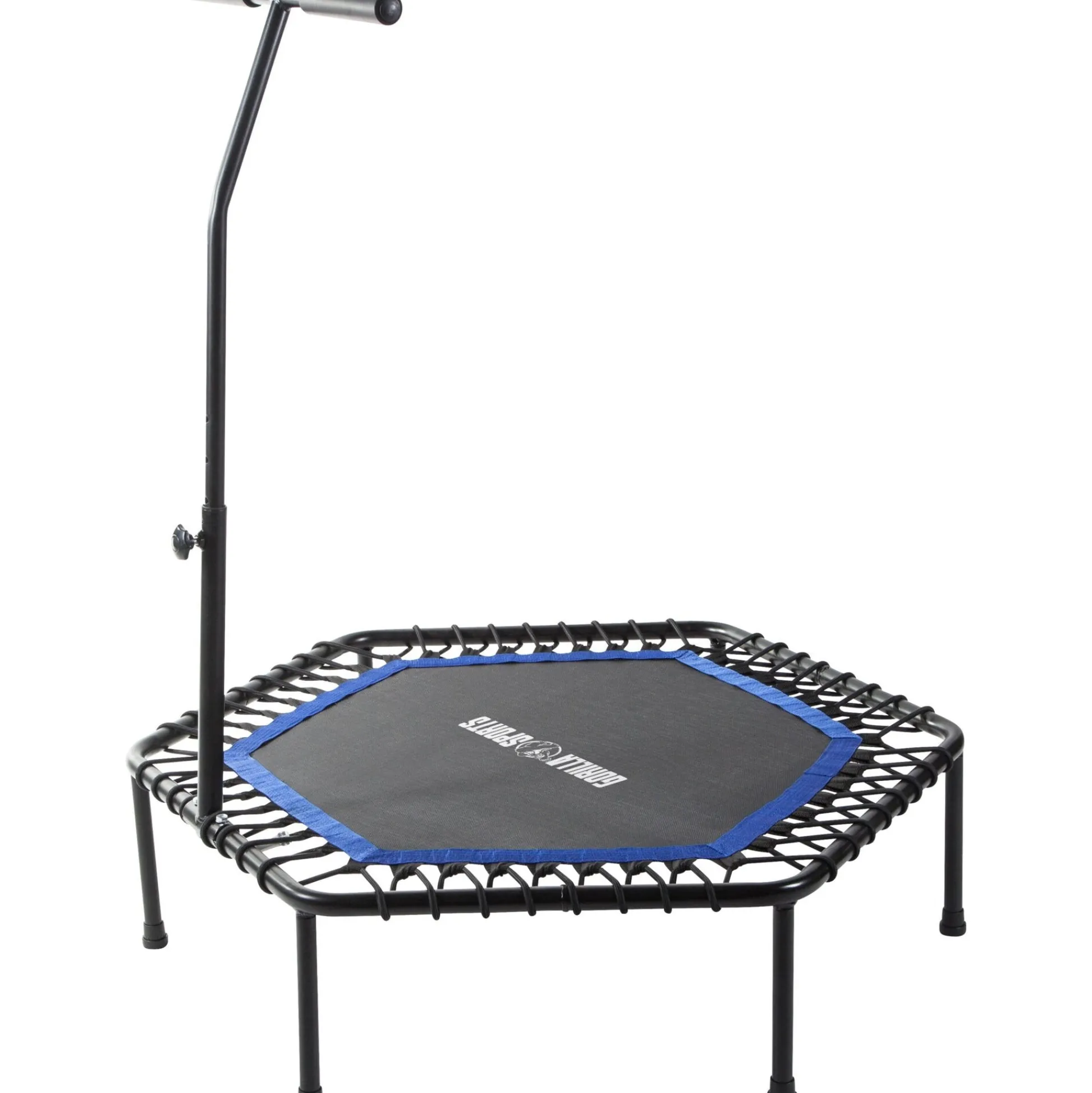 Gorilla Sports Fitness Trampolin mit Haltestange Schwarz / Rosa Outlet