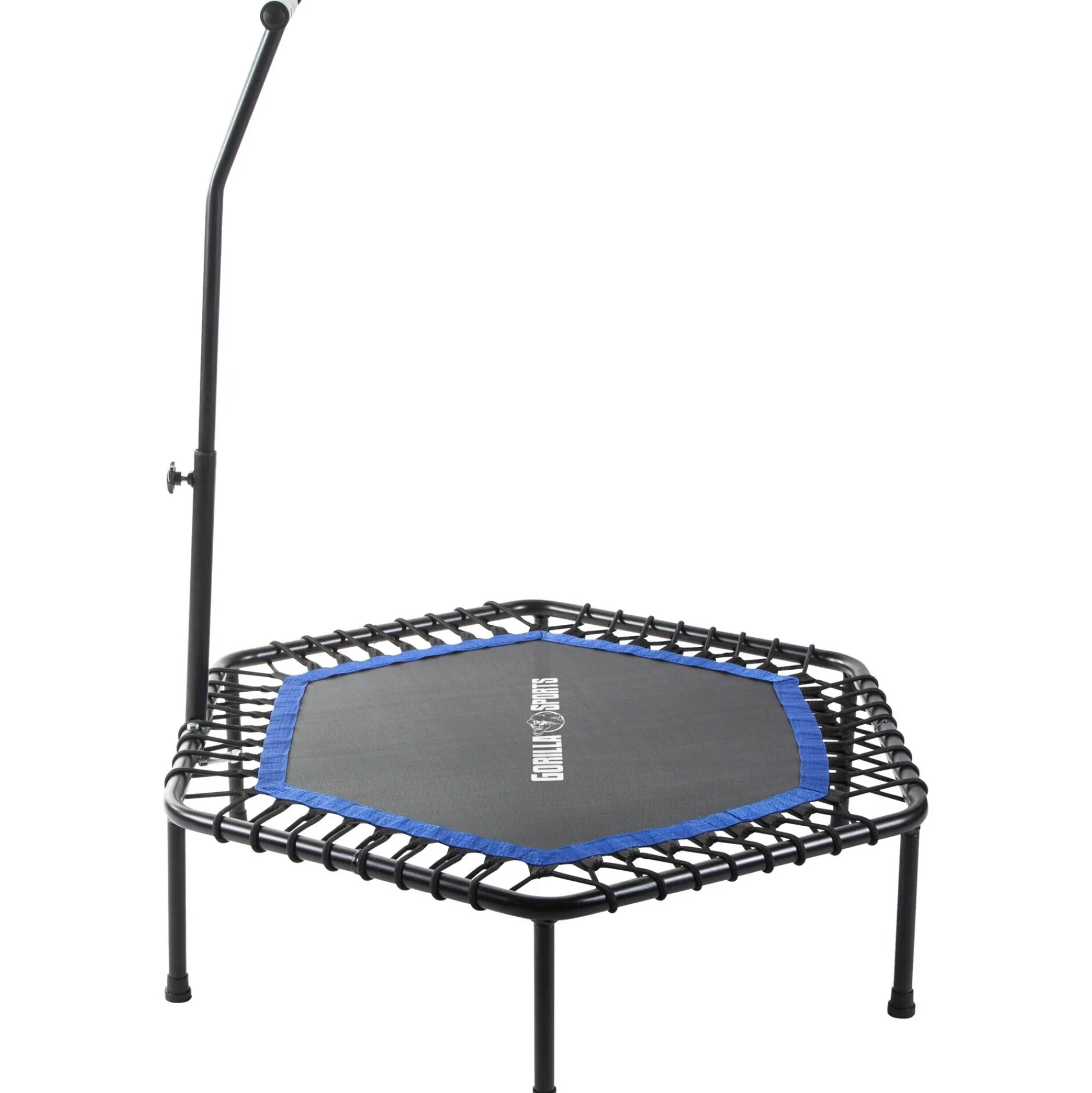 Gorilla Sports Fitness Trampolin mit Haltestange Schwarz / Orange Online