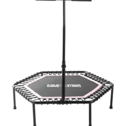 Gorilla Sports Fitness Trampolin mit Haltestange Schwarz / Blau Online