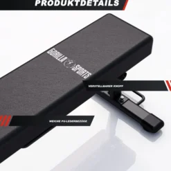 Gorilla Sports Flachbank klappbar Schwarz Online
