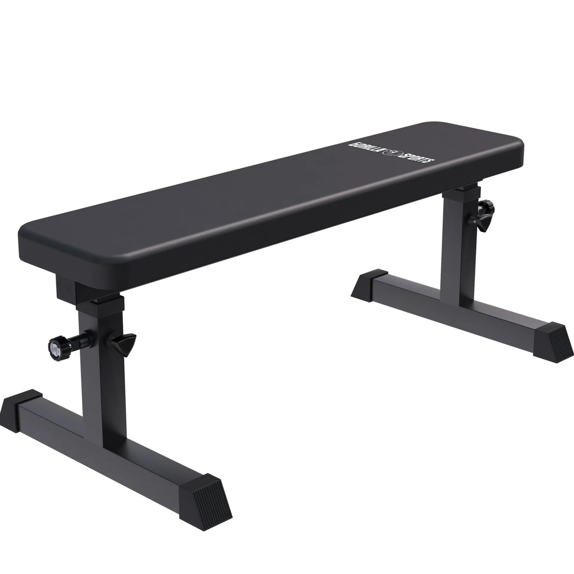 Gorilla Sports Flachbank verstellbar Schwarz