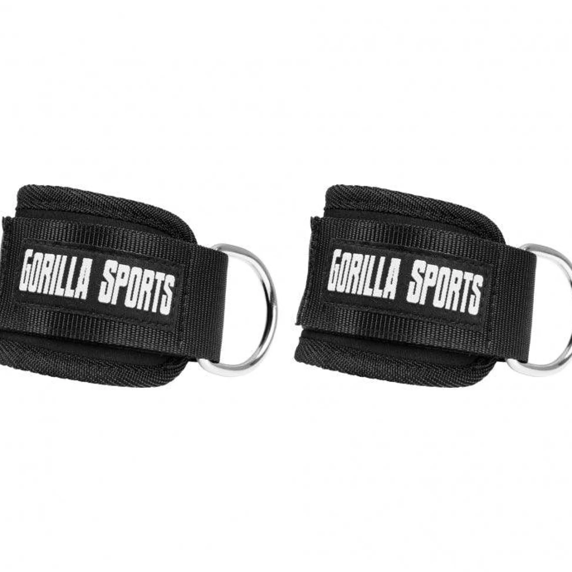 Gorilla Sports Fußschlaufen aus Nylon Schwarz Sale