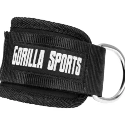 Gorilla Sports Fußschlaufen aus Nylon Schwarz Sale