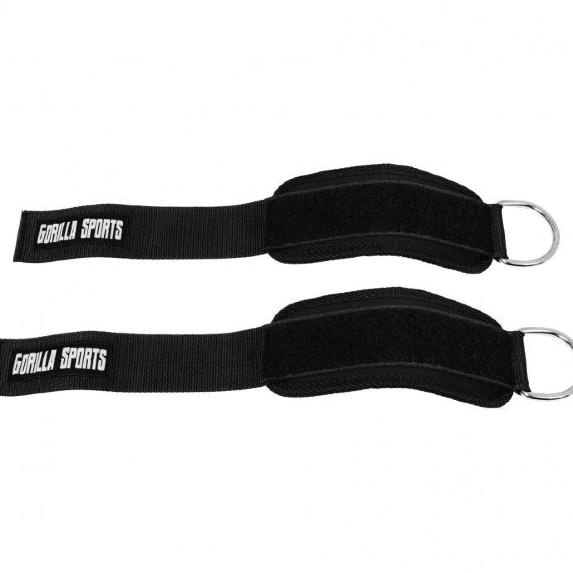 Gorilla Sports Fußschlaufen aus Nylon Schwarz Discount