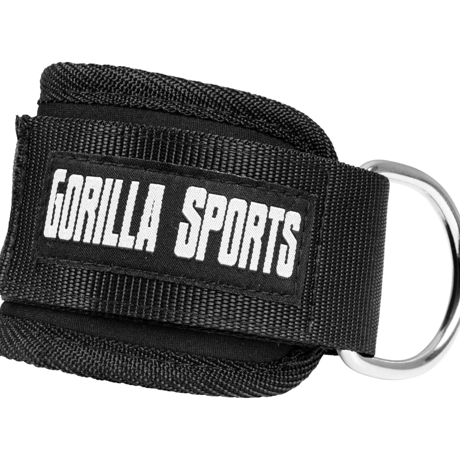 Gorilla Sports Fußschlaufen aus Nylon Schwarz Discount