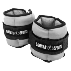 Gorilla Sports Gewichtsmanschetten Set verstellbar 0,45 - 2,25 kg Blau