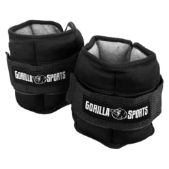 Gorilla Sports Gewichtsmanschetten Set verstellbar 0,45 - 2,25 kg Grau Hot