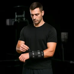 Gorilla Sports Gewichtsmanschetten Set verstellbar für Arme und Beine 13 kg Schwarz Discount