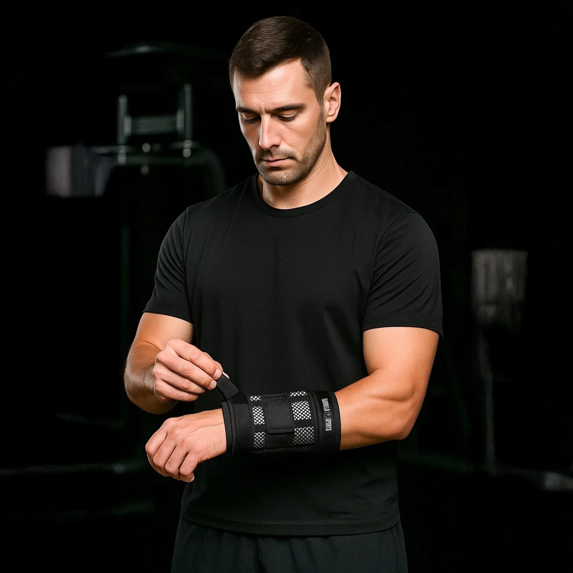 Gorilla Sports Gewichtsmanschetten Set verstellbar für Arme und Beine 13 kg Schwarz Discount
