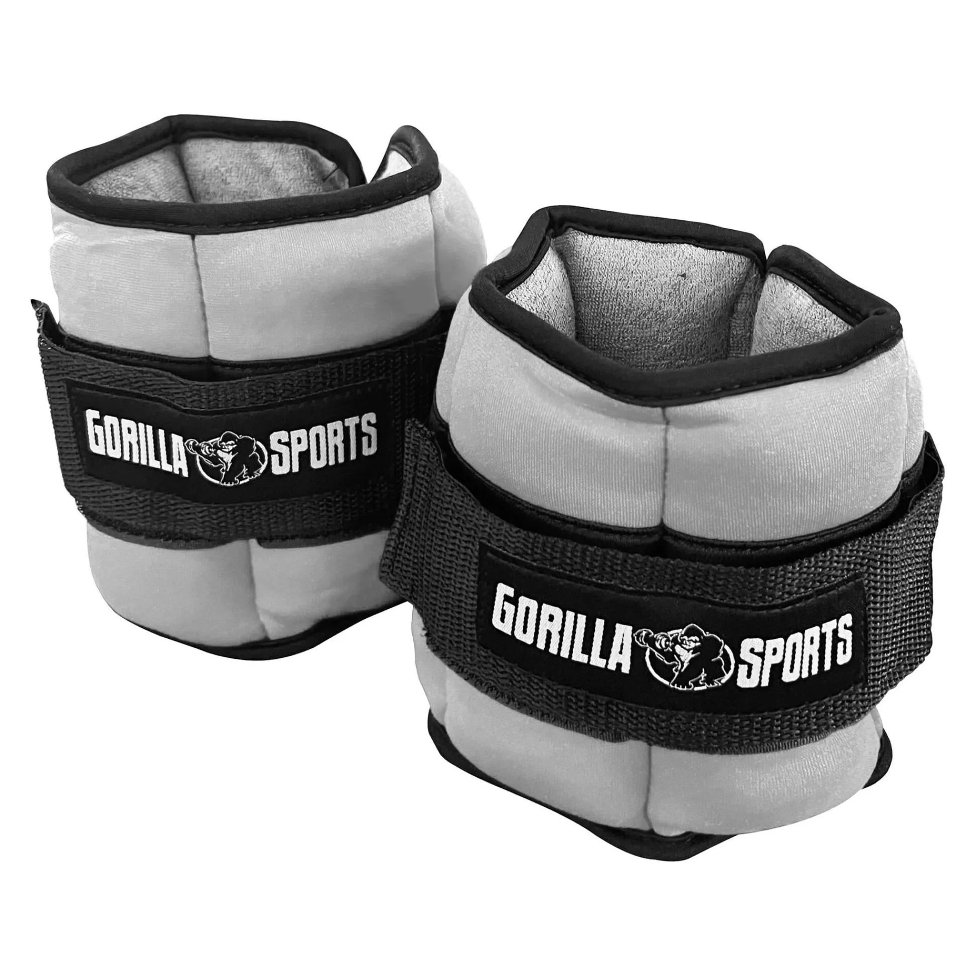 Gorilla Sports Gewichtsmanschetten Set verstellbar 0,45 - 2,25 kg Schwarz Discount