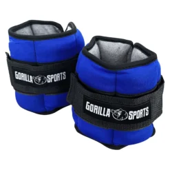 Gorilla Sports Gewichtsmanschetten Set verstellbar 0,45 - 2,25 kg Schwarz Discount
