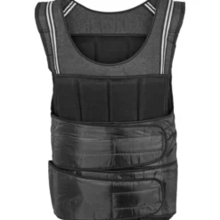 Gorilla Sports Gewichtsweste mit Klettverschluss und Reflektoren 10 - 18 kg Schwarz