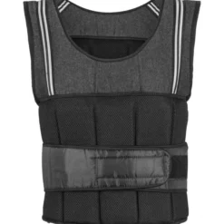 Gorilla Sports Gewichtsweste mit Klettverschluss und Reflektoren 10 - 18 kg Schwarz