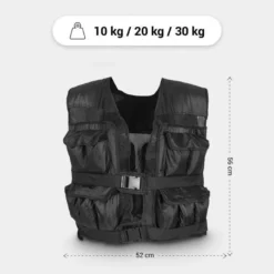 Gorilla Sports Gewichtsweste verstellbar 10 - 30 kg Schwarz Online