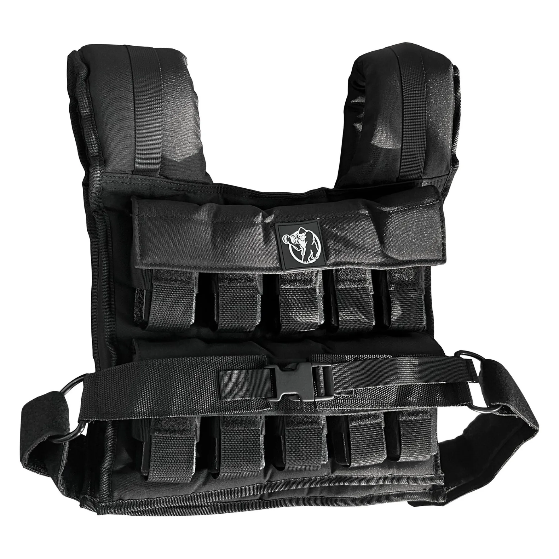 Gorilla Sports Gewichtsweste verstellbar 10/20/30 kg Schwarz Outlet