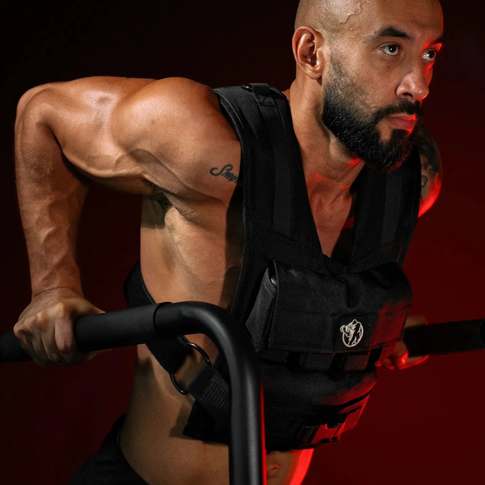 Gorilla Sports Gewichtsweste verstellbar 10/20/30 kg Schwarz Outlet