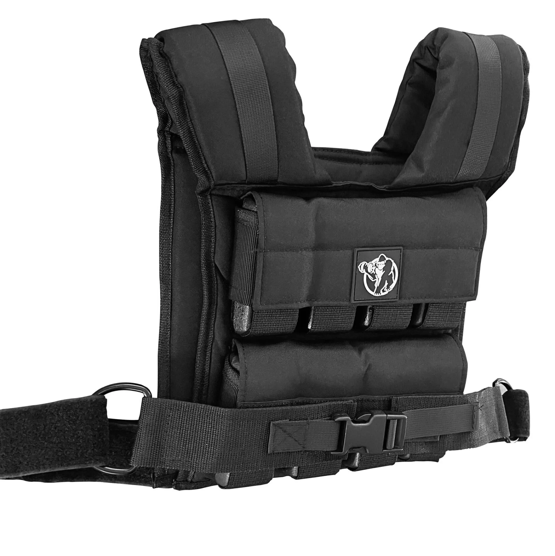 Gorilla Sports Gewichtsweste verstellbar 10/20/30 kg Schwarz Outlet