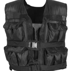 Gorilla Sports Gewichtsweste verstellbar 10 - 30 kg Schwarz Discount