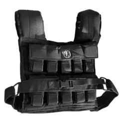 Gorilla Sports Gewichtsweste verstellbar 10/20/30 kg Schwarz Hot