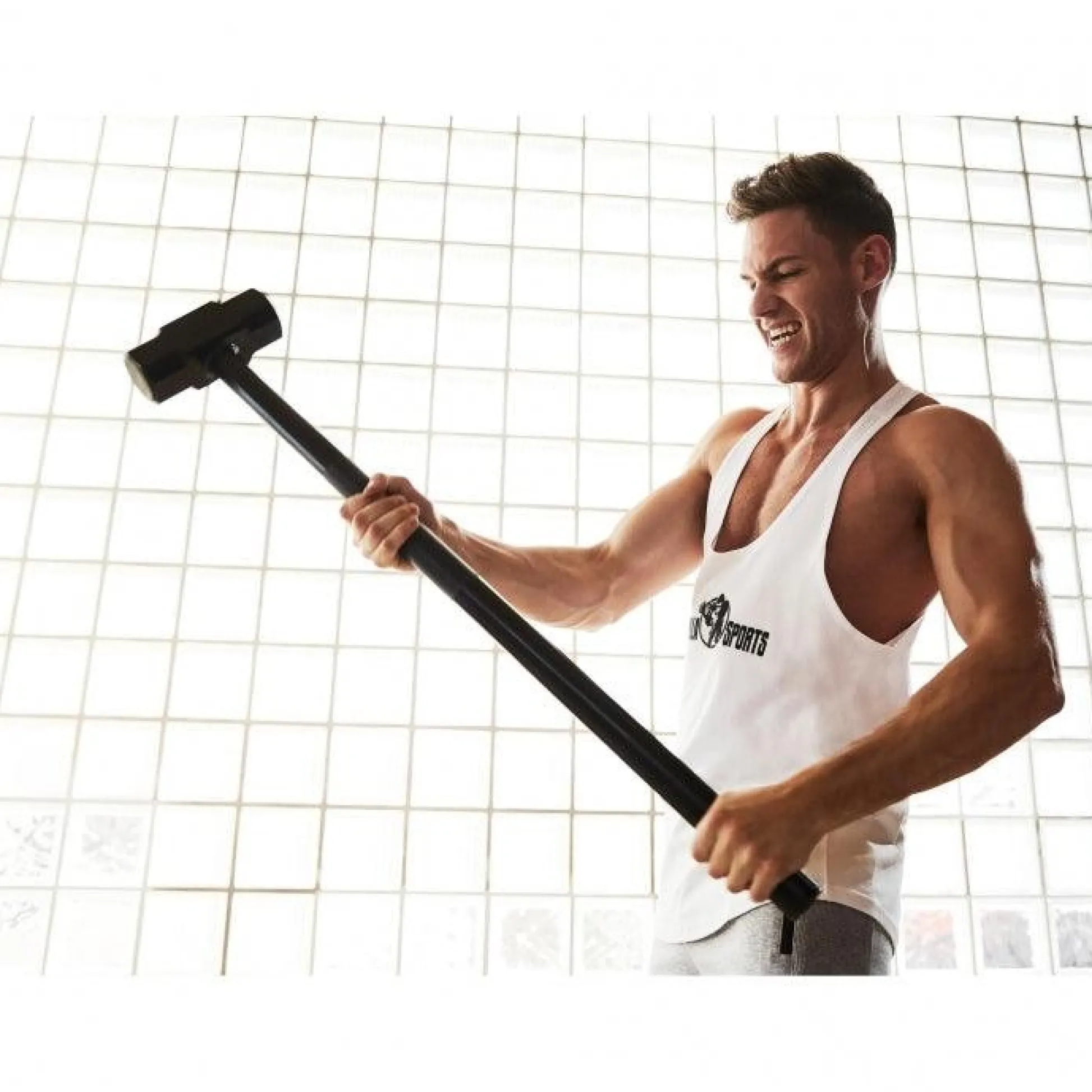 Gorilla Sports Gym Hammer aus Stahl 6 - 15 kg Grau Clearance