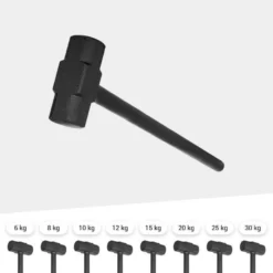 Gorilla Sports Gym Hammer aus Stahl 6 - 15 kg Grau