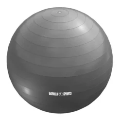 Gorilla Sports Gymnastikball inkl, Luftpumpe 55 - 75 cm Grau Hot