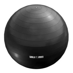 Gorilla Sports Gymnastikball inkl, Luftpumpe 55 - 75 cm Grau Hot