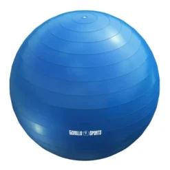 Gorilla Sports Gymnastikball inkl, Luftpumpe 55 - 75 cm Blau Clearance