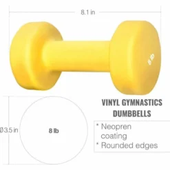 Gorilla Sports Gymnastikhanteln Neopren 2 x 1-10 Pfund (0,5 kg - 4,5 kg) Rot Hot