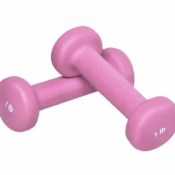 Gorilla Sports Gymnastikhanteln Neopren 2 x 1-10 Pfund (0,5 kg - 4,5 kg) Rosa Hot