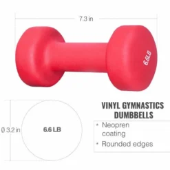 Gorilla Sports Gymnastikhanteln Neopren 2 x 1-10 Pfund (0,5 kg - 4,5 kg) Rosa Hot