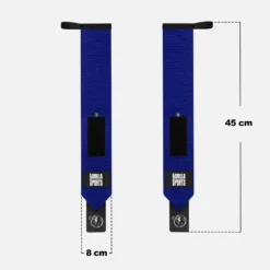 Gorilla Sports Handgelenk Bandage 2er Set 45 cm Blau Hot