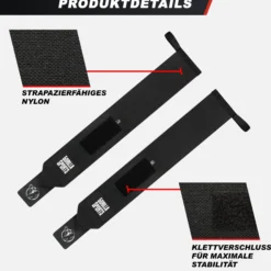 Gorilla Sports Handgelenk Bandage 2er Set 45 cm Schwarz New