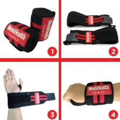 Lukadora Handgelenk Bandagen Schwarz/Rot New