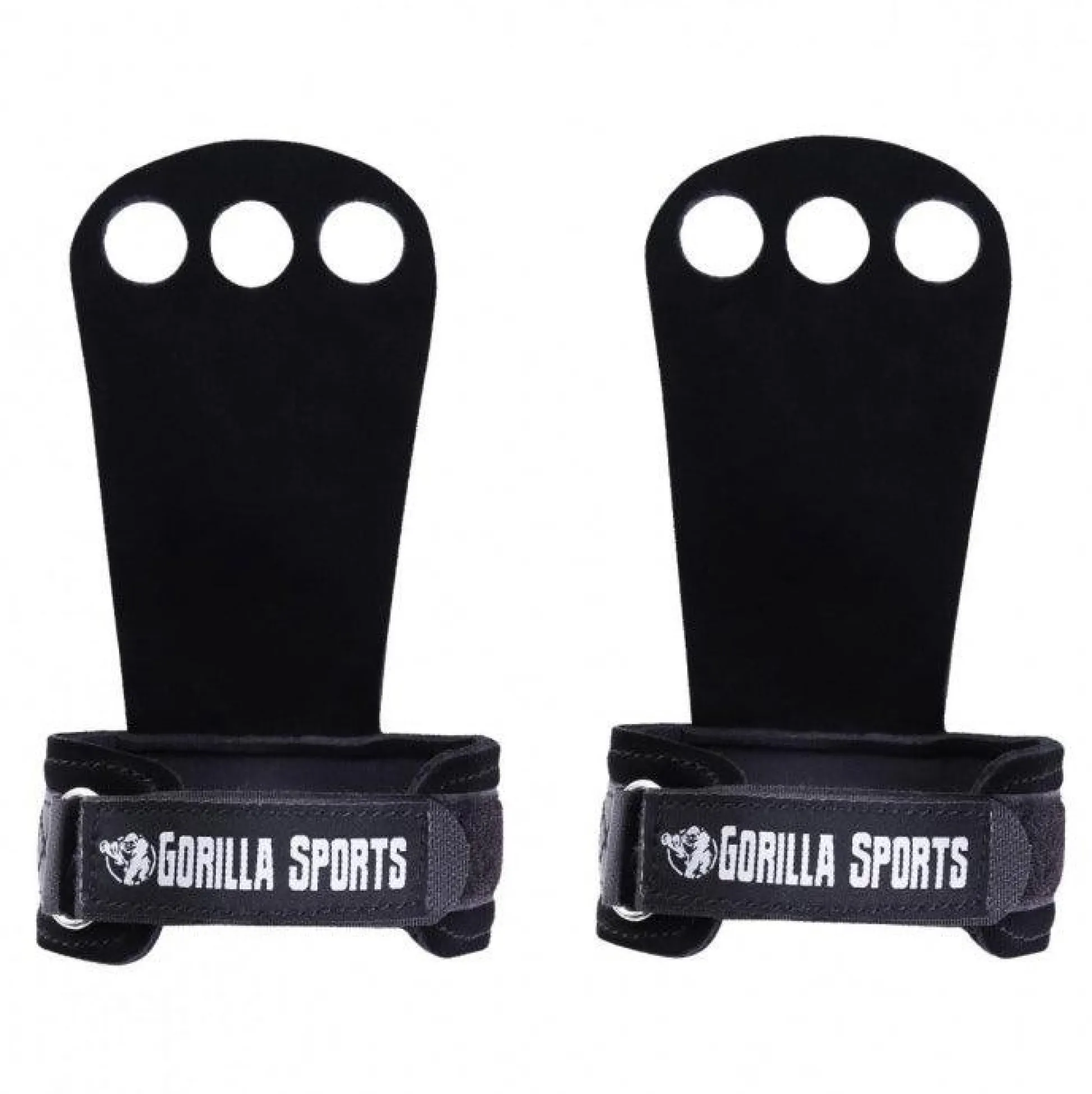 Gorilla Sports Hand Grips 2er Set S - L Schwarz Best