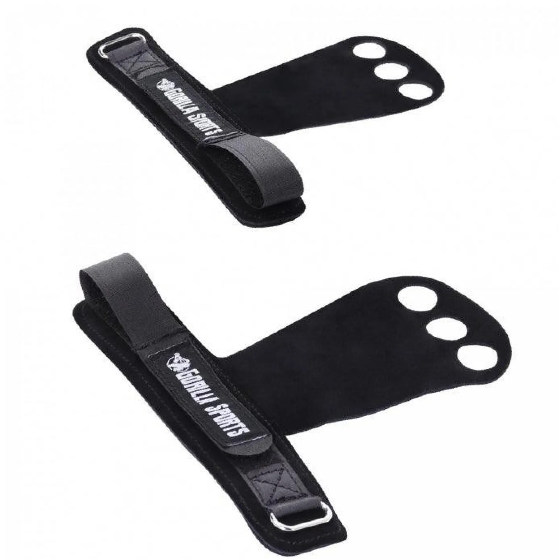 Gorilla Sports Hand Grips 2er Set S - L Schwarz Sale
