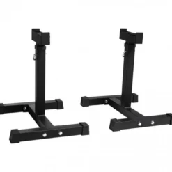 Gorilla Sports Hantelablage 2er Set höhenverstellbar Schwarz Sale