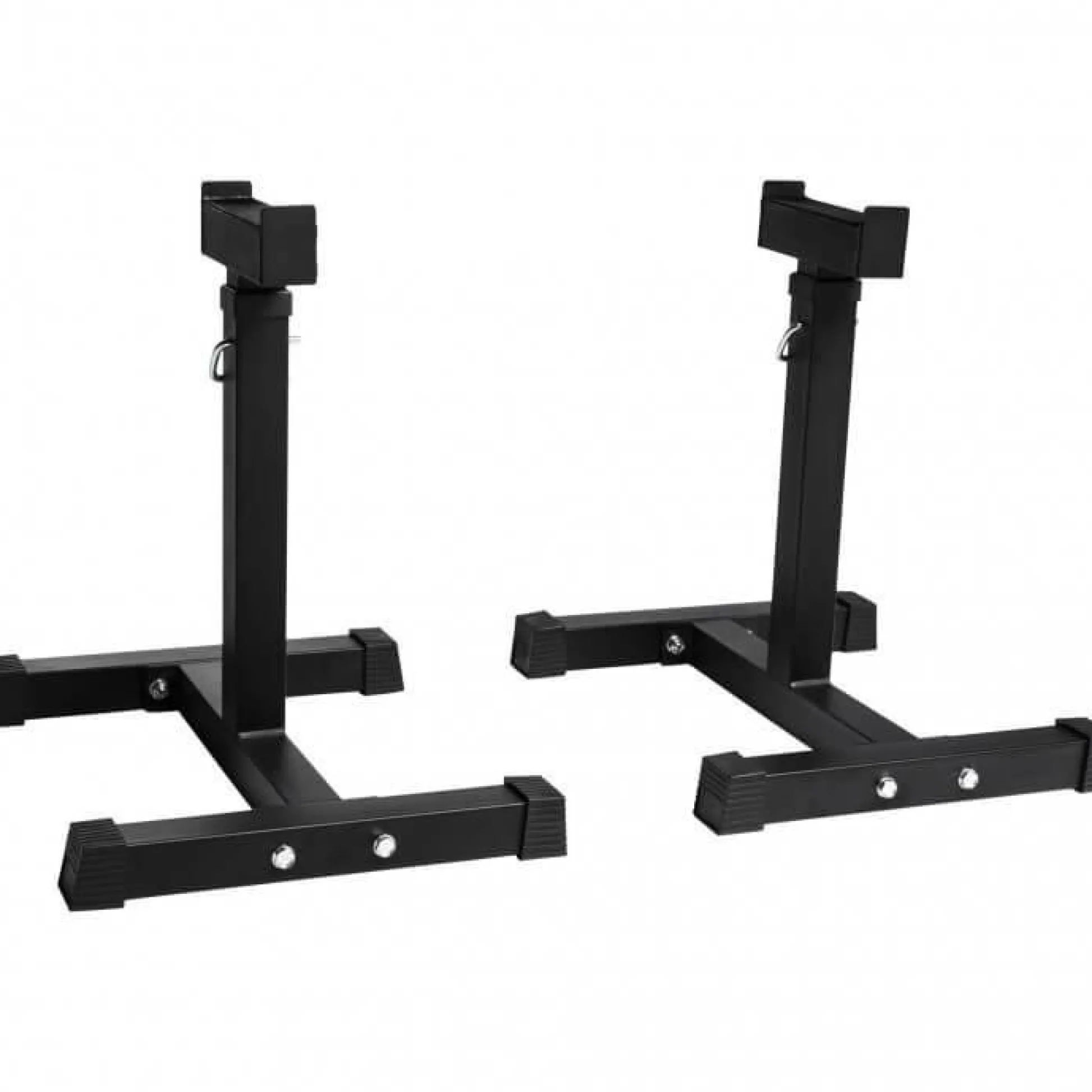 Gorilla Sports Hantelablage 2er Set höhenverstellbar Schwarz Sale