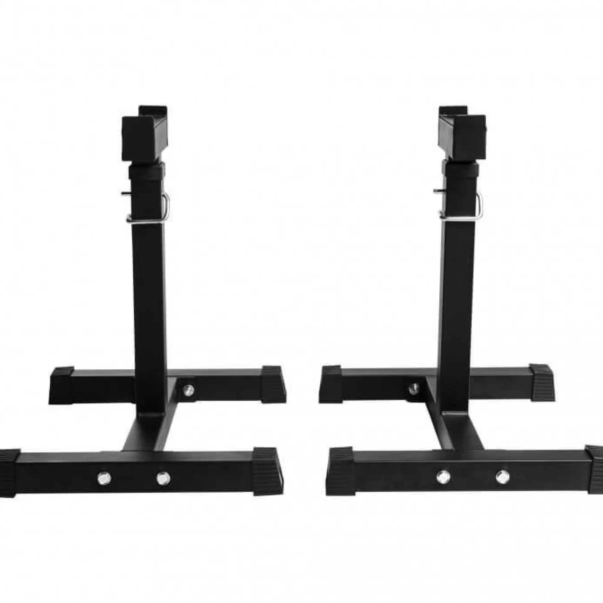 Gorilla Sports Hantelablage 2er Set höhenverstellbar Schwarz Sale
