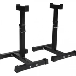 Gorilla Sports Hantelablage 2er Set höhenverstellbar Schwarz Sale