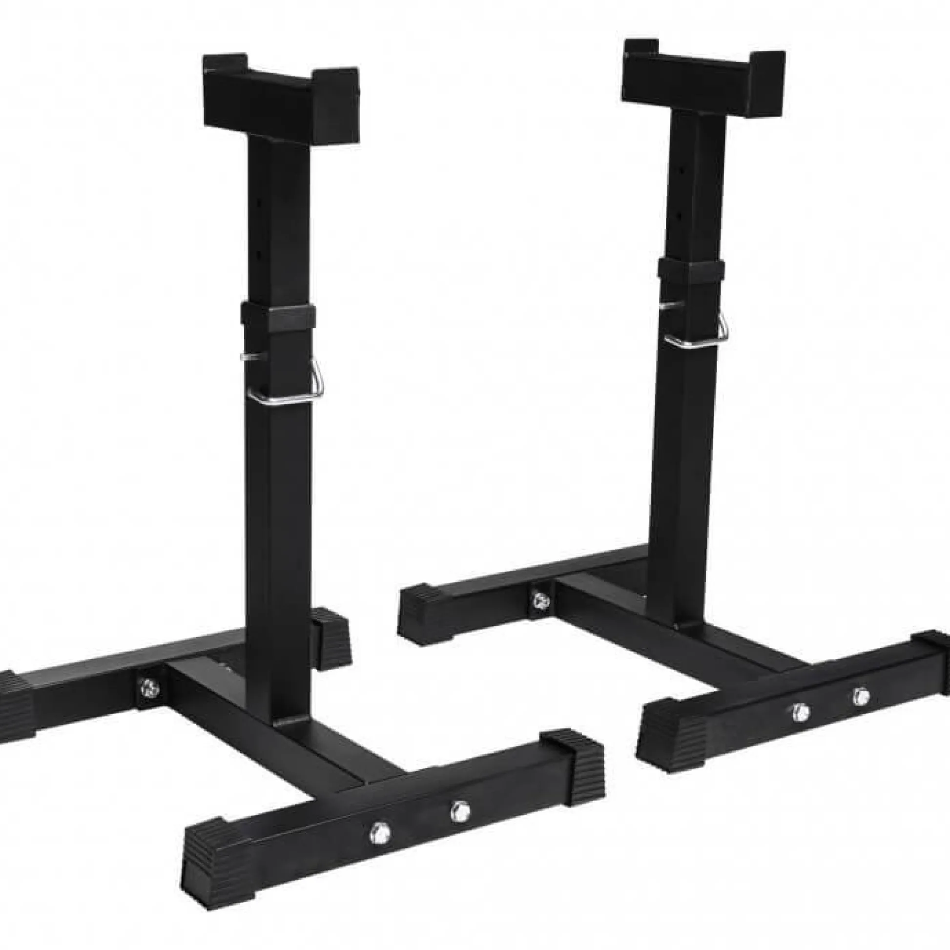 Gorilla Sports Hantelablage 2er Set höhenverstellbar Schwarz Sale