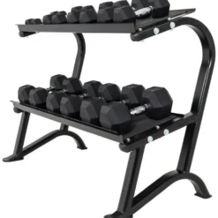 Gorilla Sports Hantelablage Hexagon Schwarz