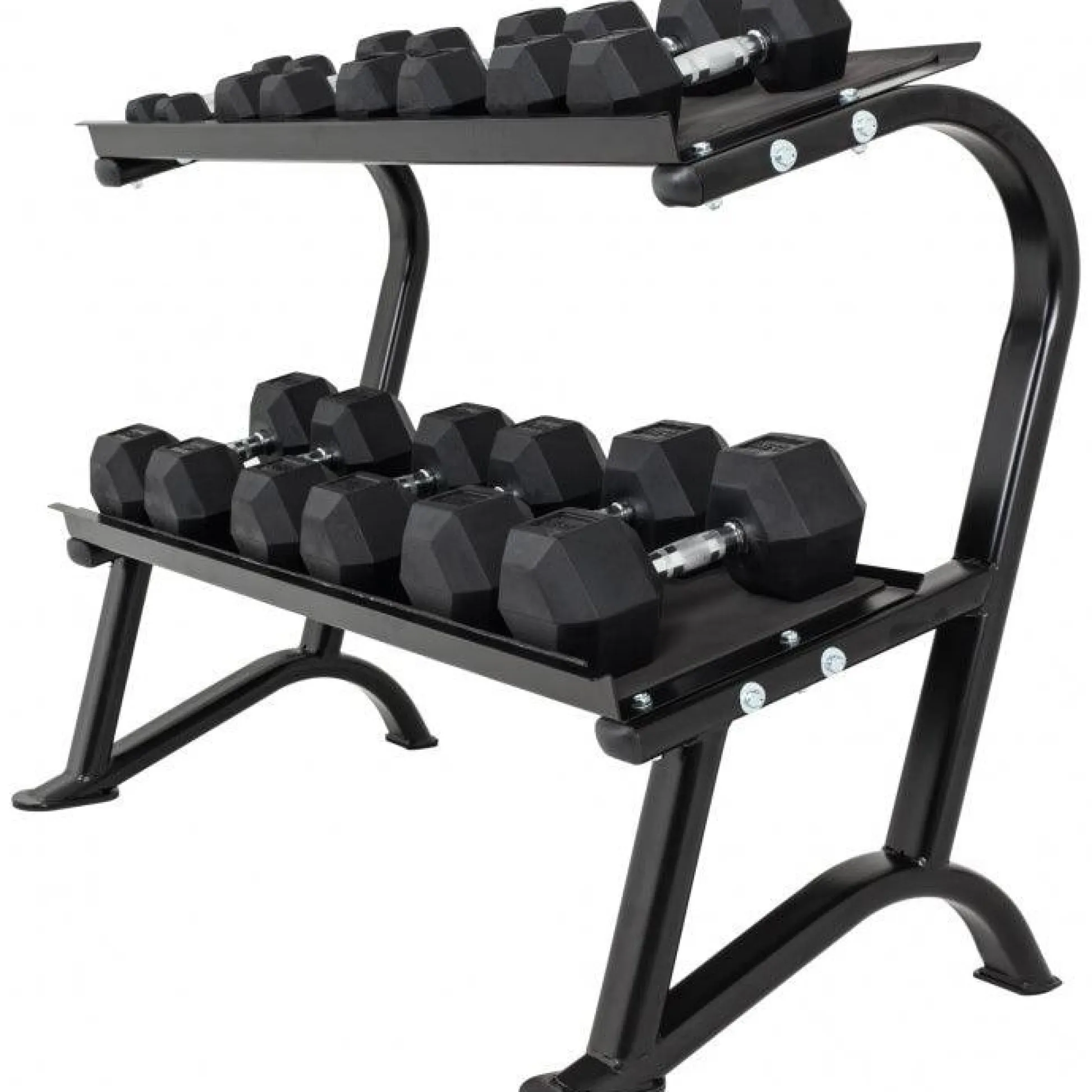 Gorilla Sports Hantelablage Hexagon Schwarz
